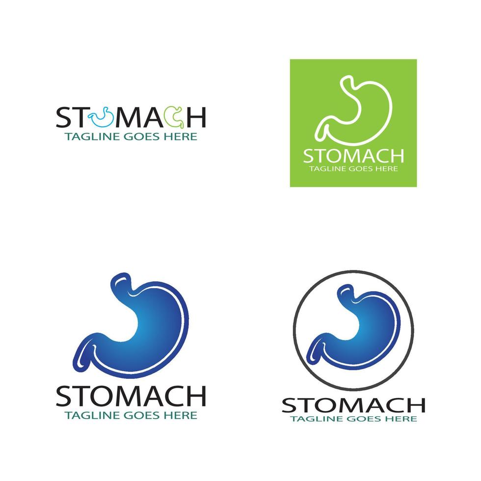 stomach care icon designs vector