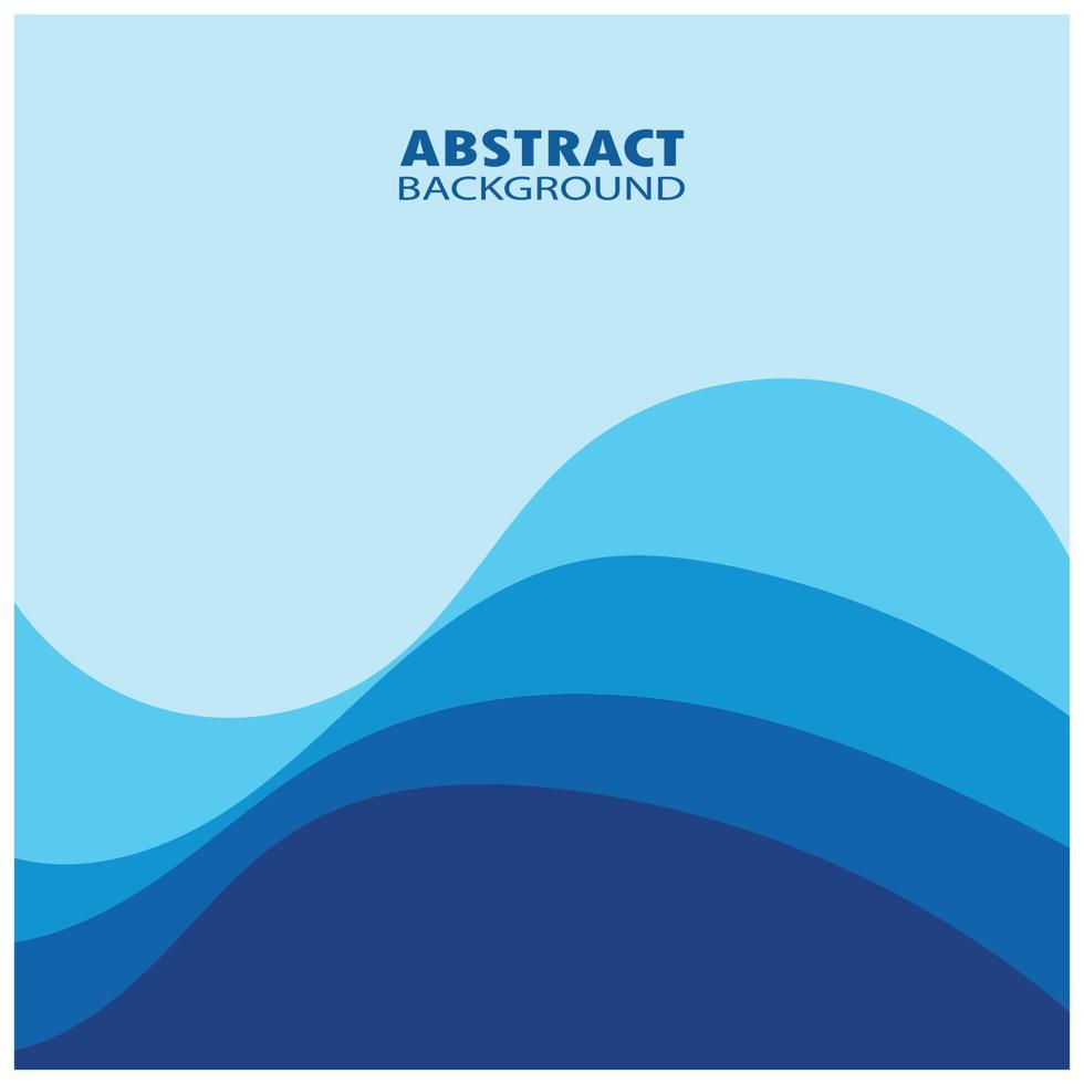Abstract Water wave design background vector
