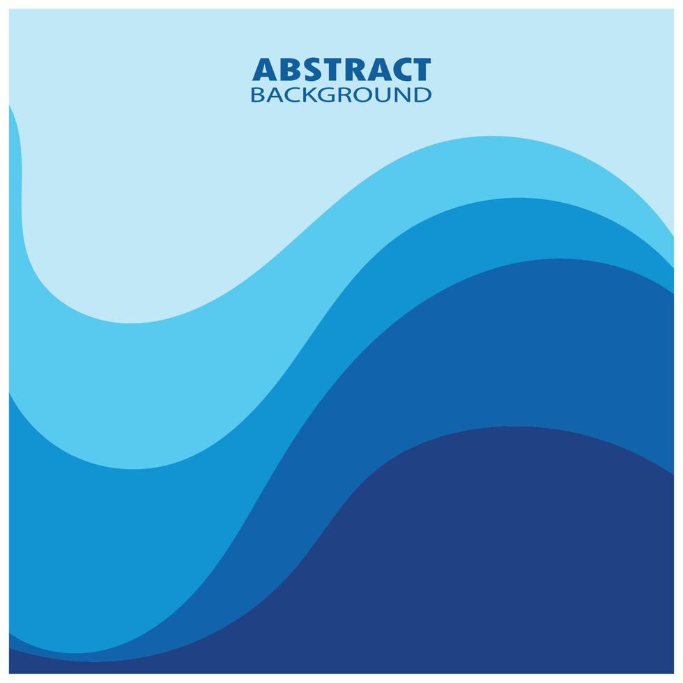 Abstract Water wave design background vector