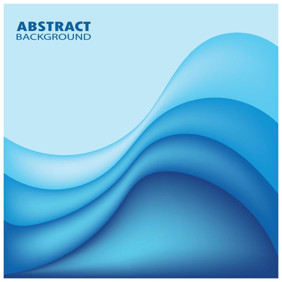 Abstract Water wave design background vector