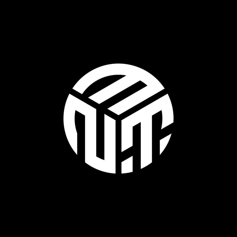 MNT letter logo design on black background. MNT creative initials letter logo concept. MNT letter design. vector