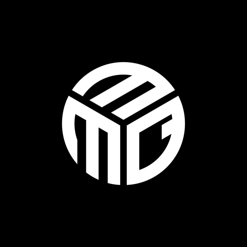 MMQ letter logo design on black background. MMQ creative initials letter logo concept. MMQ letter design. vector