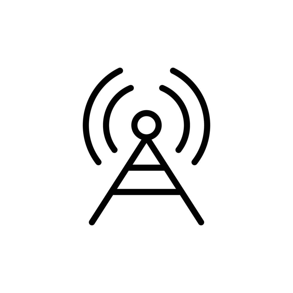 this is a signal tower icon vector