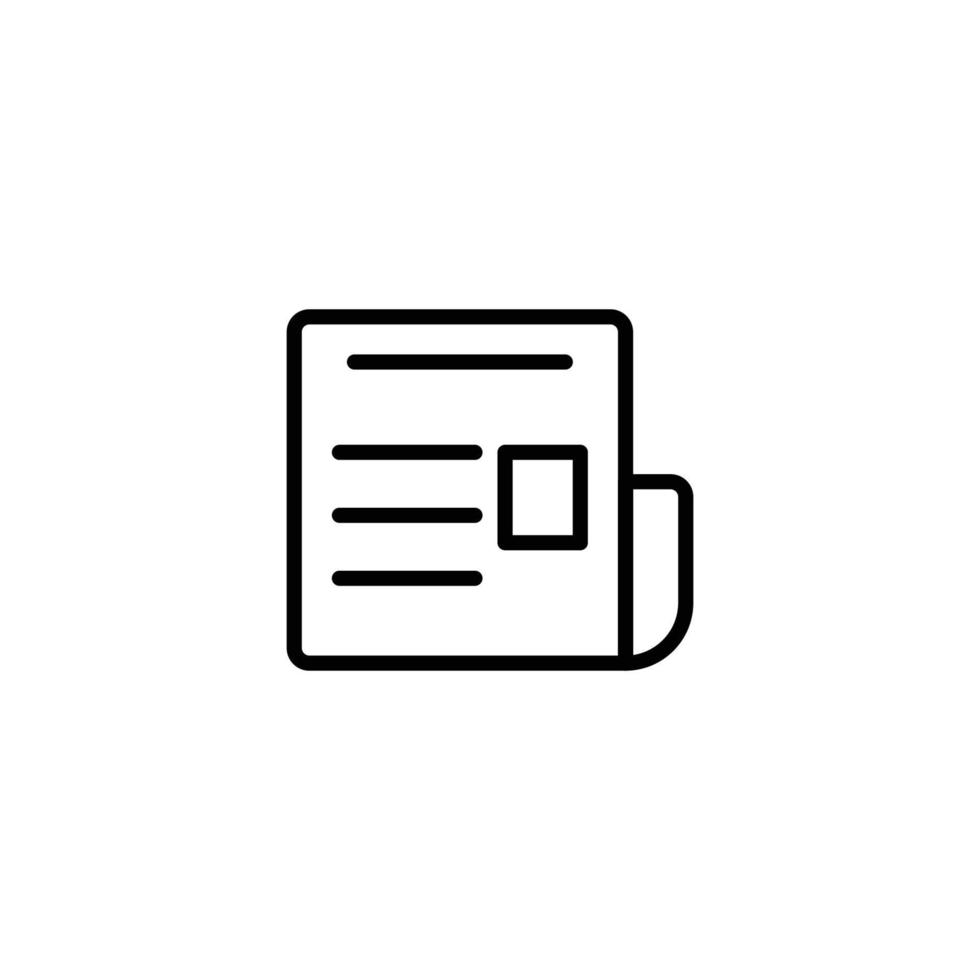 this is a newspaper icon vector