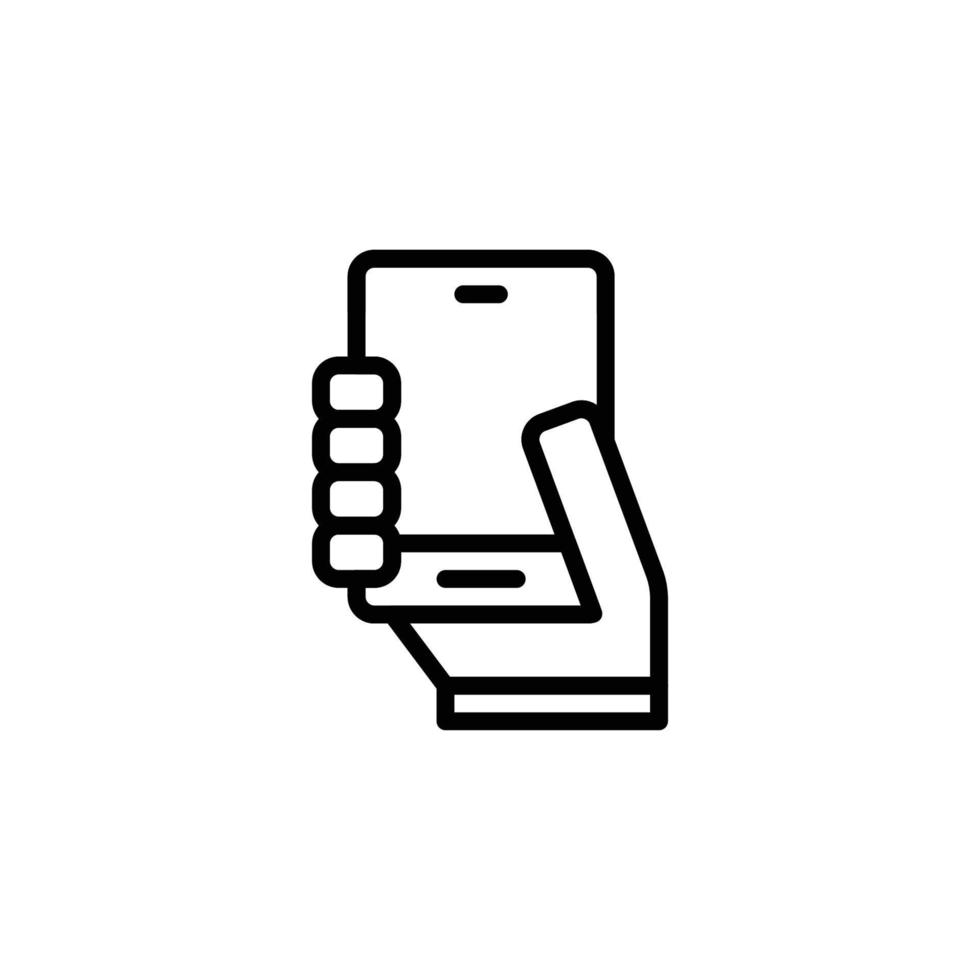 este es un icono de teléfono inteligente vector