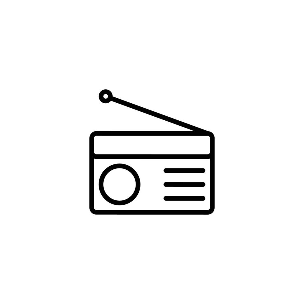 this is a radio icon vector