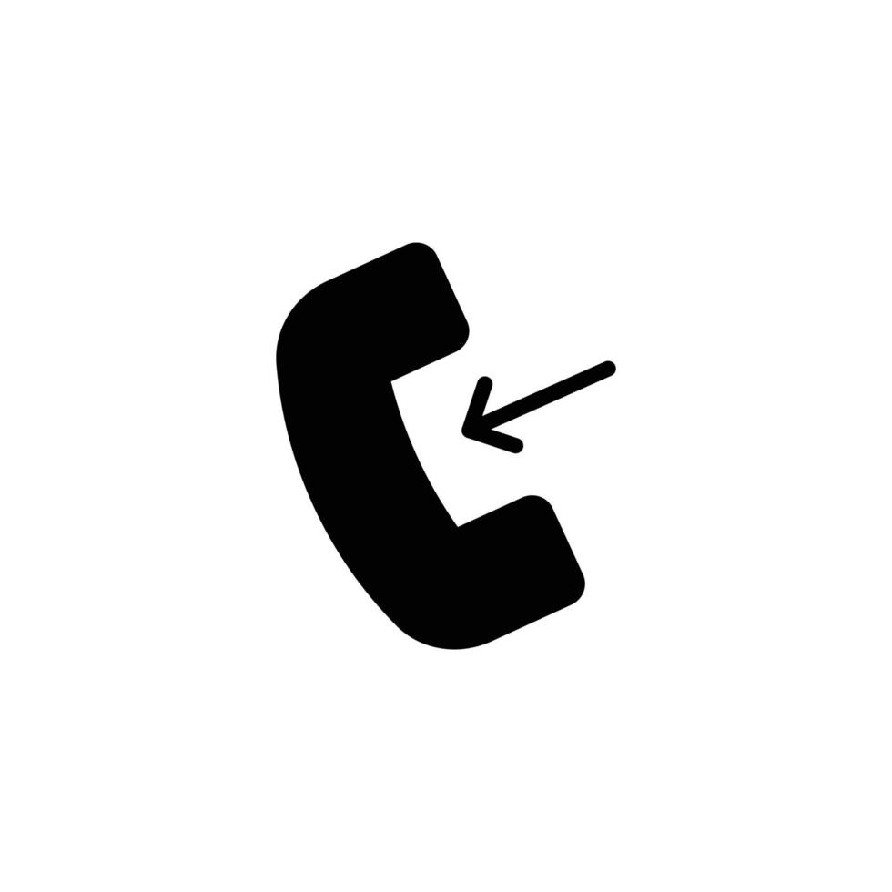 this is an incoming call icon vector