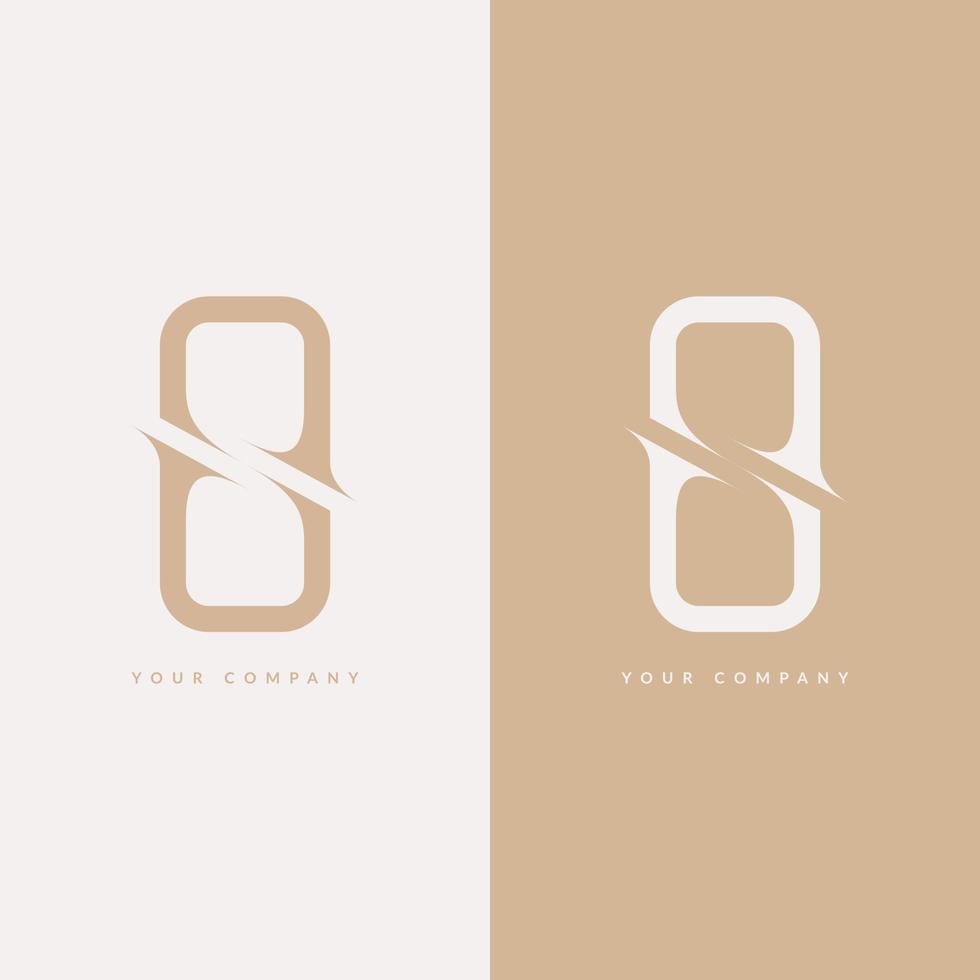 luxury elegant letter s beauty logo design vector