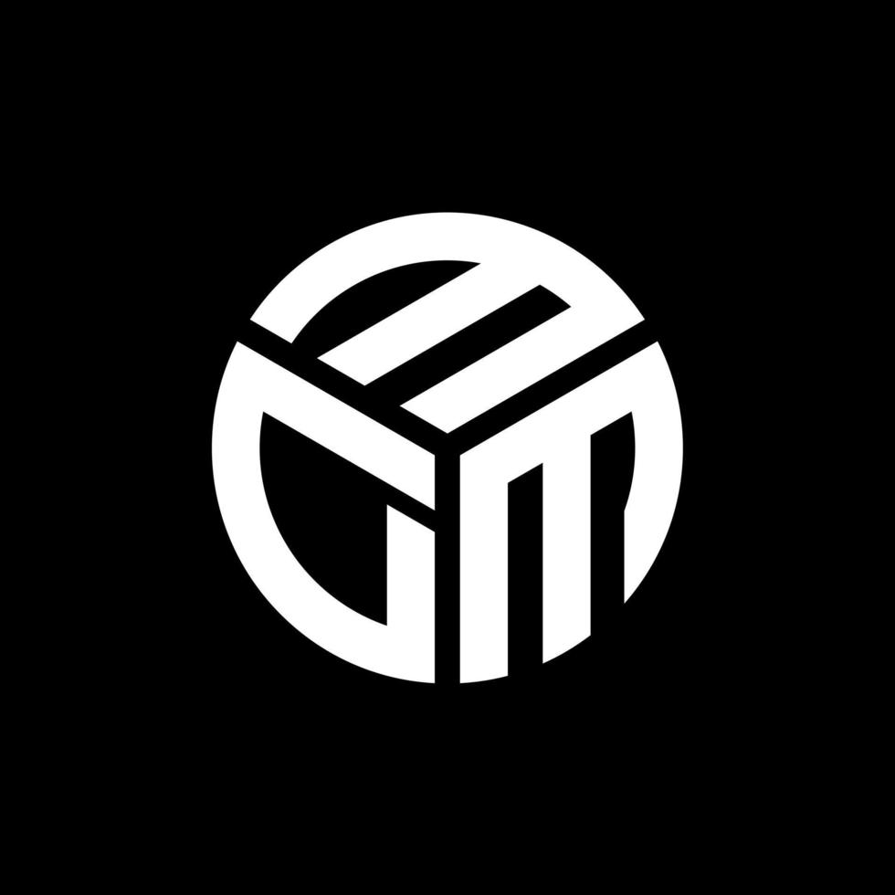 MDM letter logo design on black background. MDM creative initials letter logo concept. MDM letter design. vector