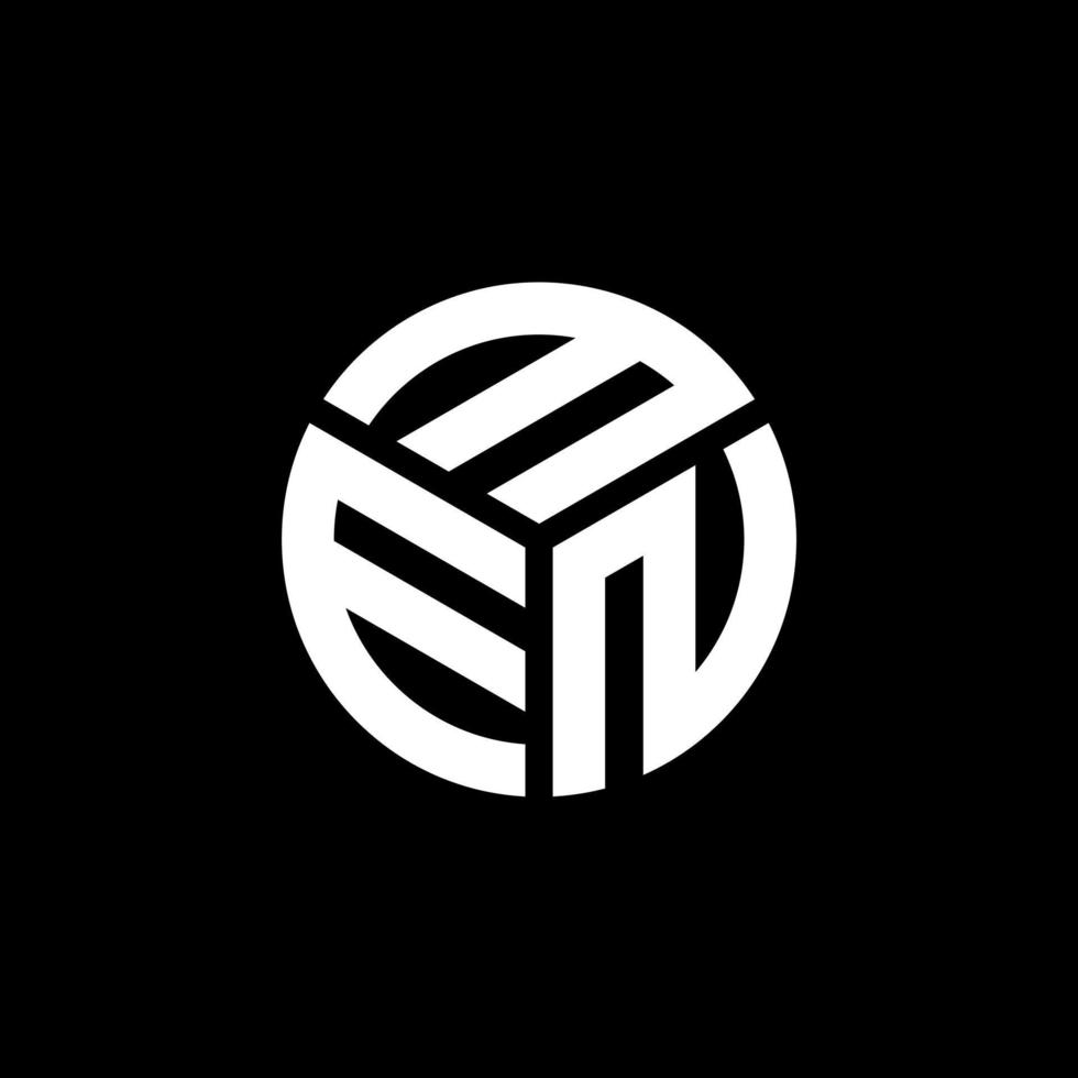 MEN letter logo design on black background. MEN creative initials letter logo concept. MEN letter design. vector
