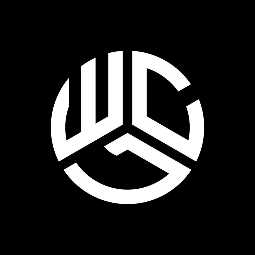 WCL letter logo design on black background. WCL creative initials letter logo concept. WCL letter design. vector