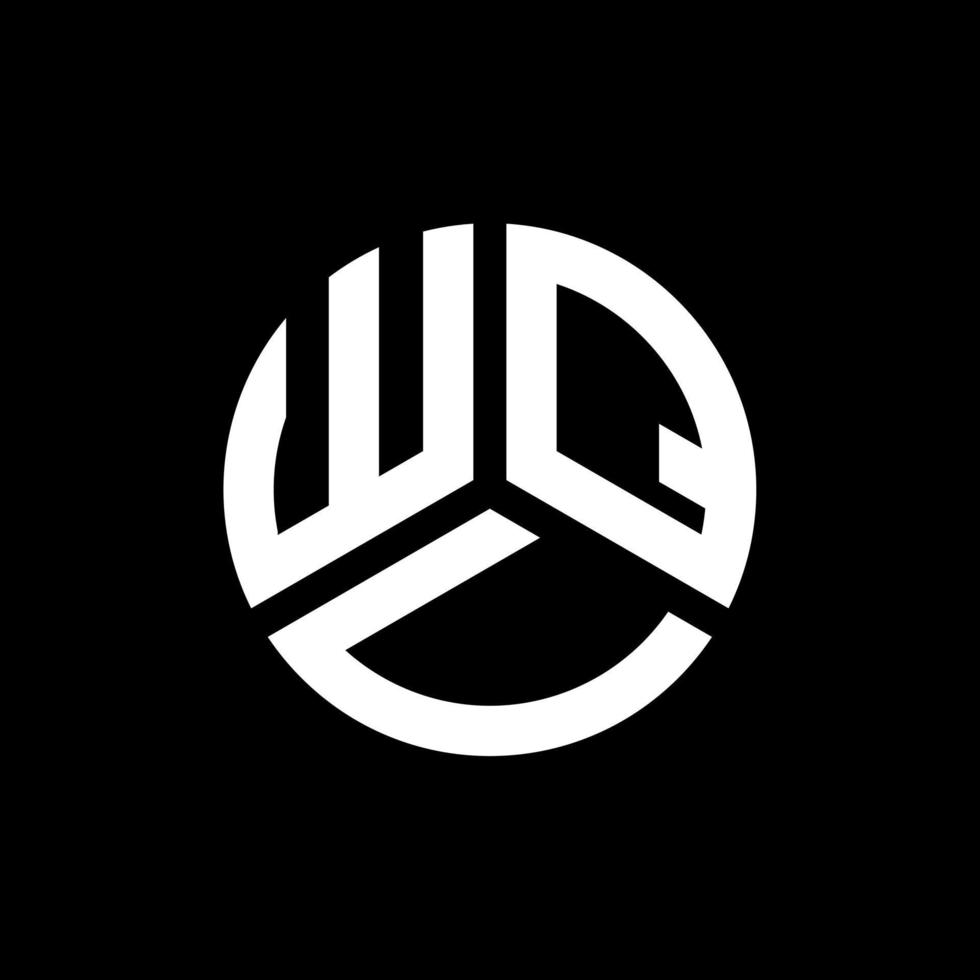 diseño de logotipo de letra wqu sobre fondo negro. wqu concepto de logotipo de letra inicial creativa. diseño de letra wqu. vector