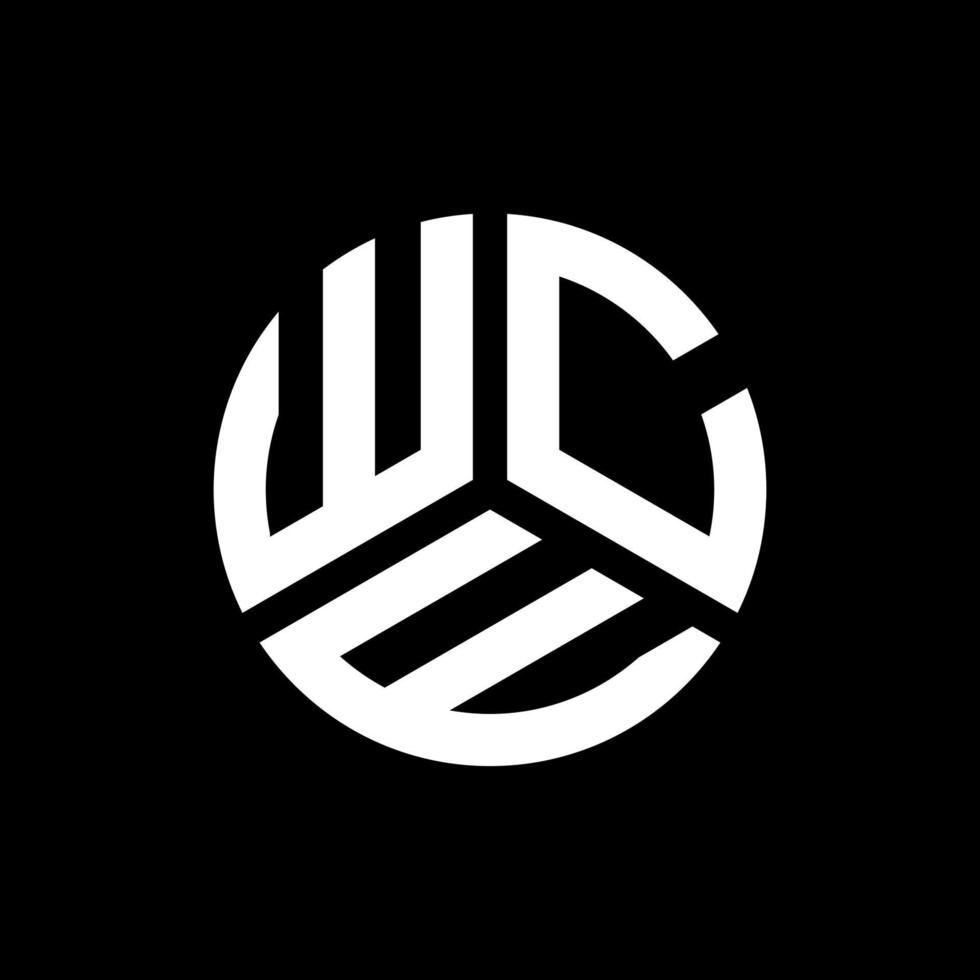 diseño de logotipo de letra wce sobre fondo negro. concepto de logotipo de letra de iniciales creativas wce. diseño de letras wce. vector