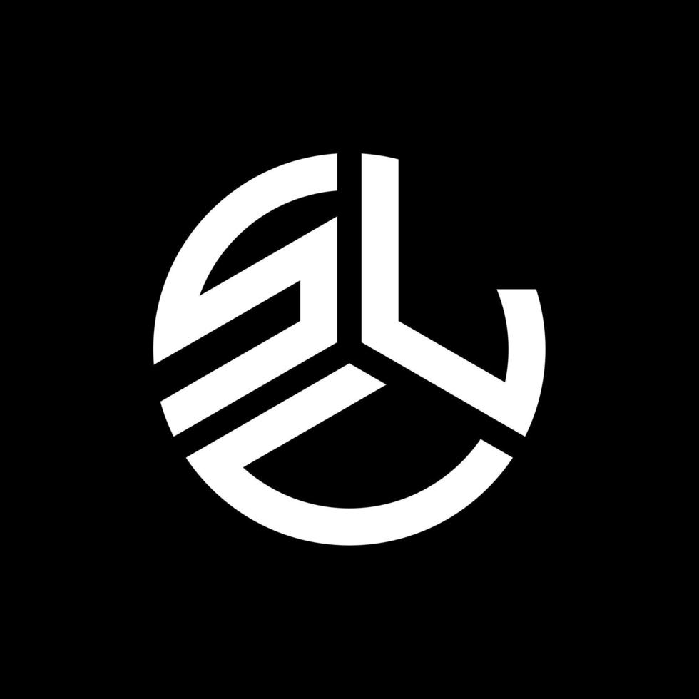 SLV letter logo design on black background. SLV creative initials letter logo concept. SLV letter design. vector