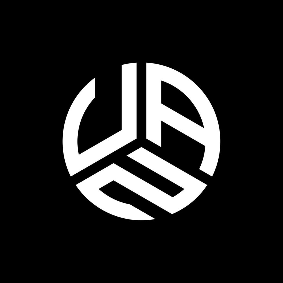 UAN letter logo design on black background. UAN creative initials letter logo concept. UAN letter design. vector