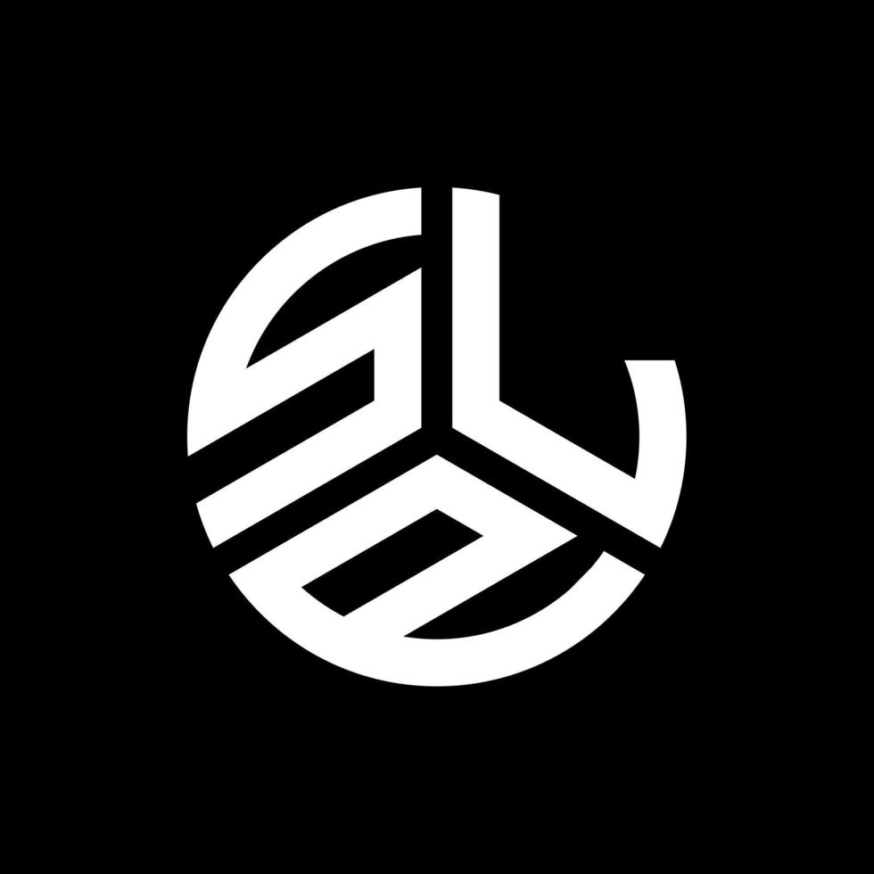 SLP letter logo design on black background. SLP creative initials letter logo concept. SLP letter design. vector