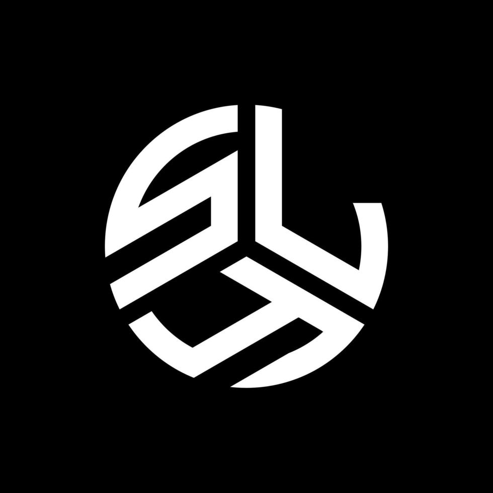 SLY letter logo design on black background. SLY creative initials letter logo concept. SLY letter design. vector