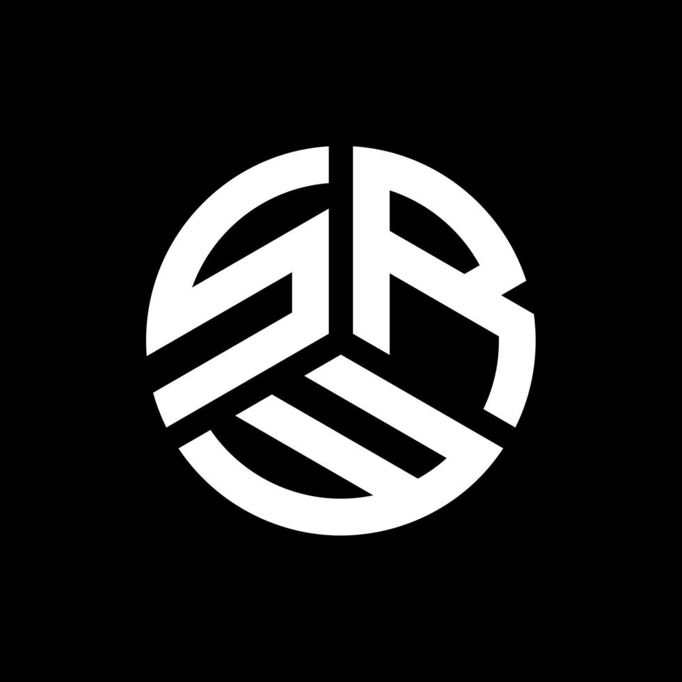 SRW letter logo design on black background. SRW creative initials letter logo concept. SRW letter design. vector