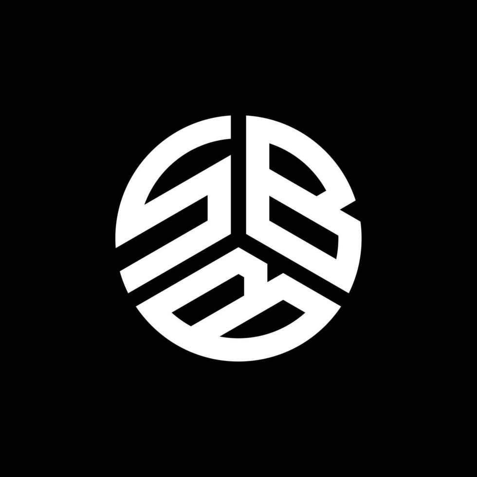 SBB letter logo design on black background. SBB creative initials letter logo concept. SBB letter design. vector