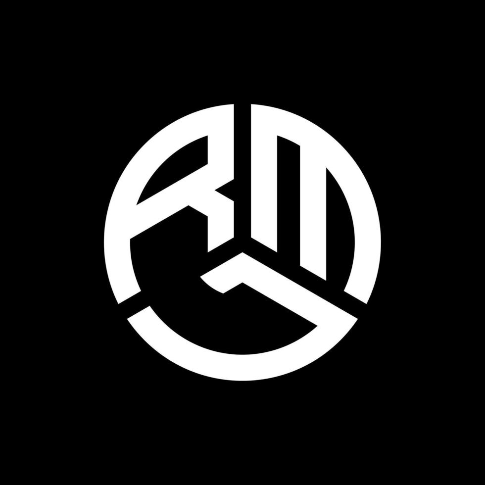 RML letter logo design on black background. RML creative initials letter logo concept. RML letter design. vector