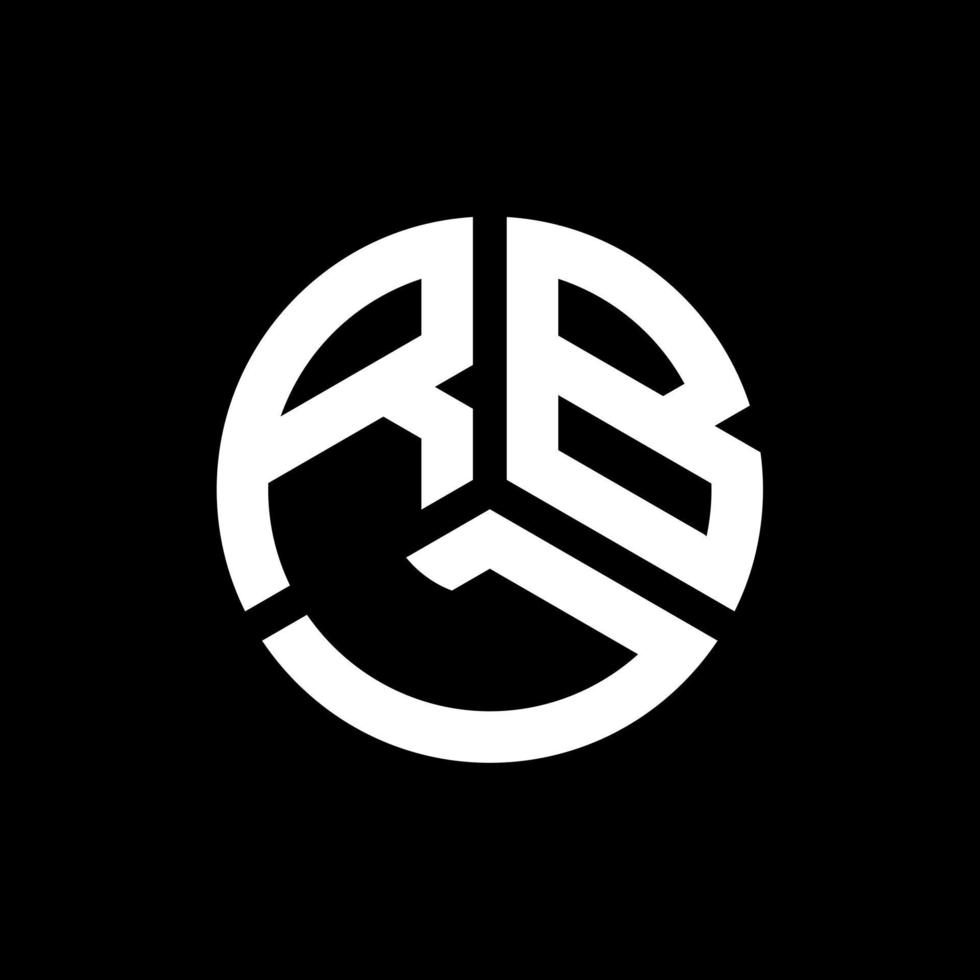 diseño de logotipo de letra rbl sobre fondo negro. concepto de logotipo de letra de iniciales creativas rbl. diseño de letras rbl. vector