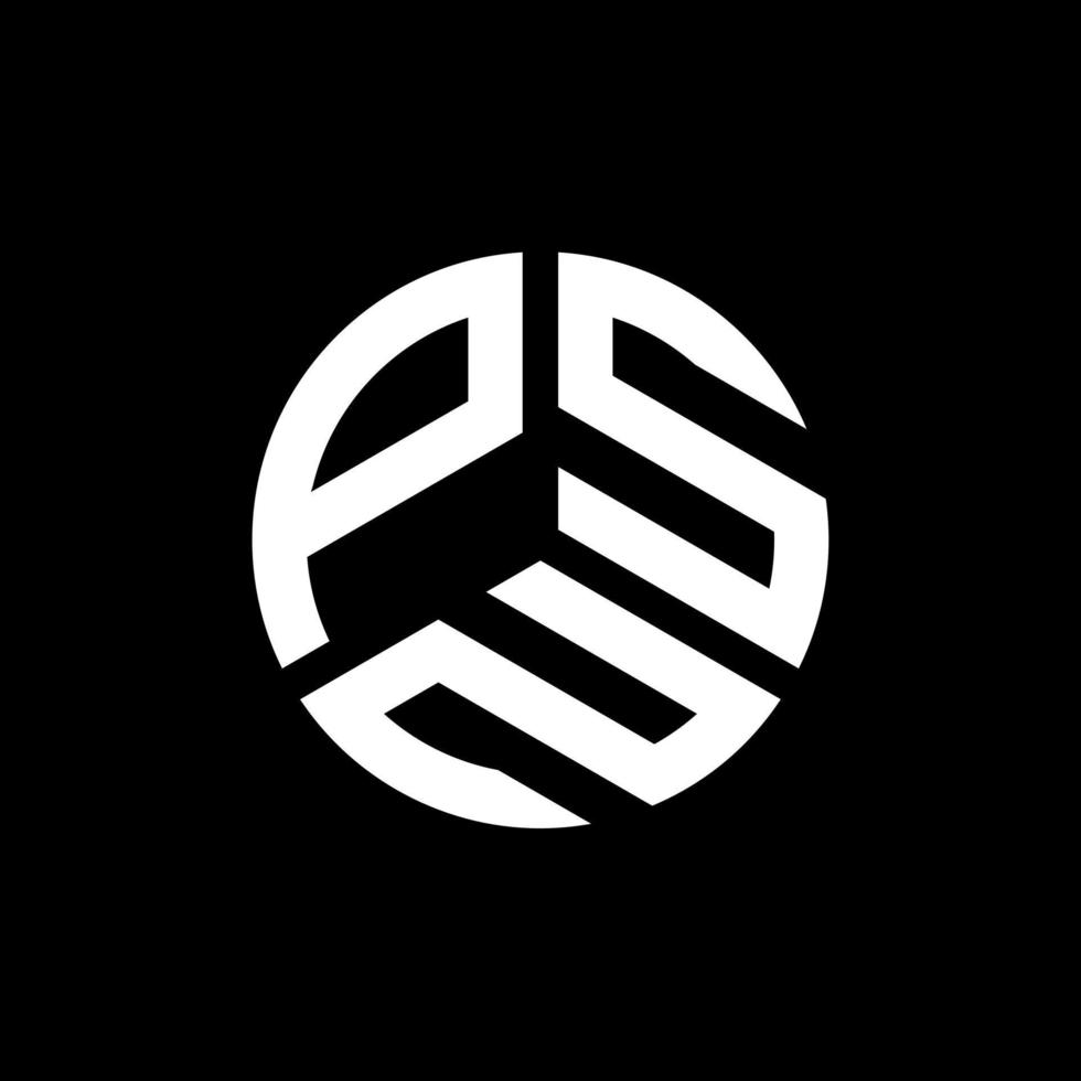 PSN letter logo design on black background. PSN creative initials letter logo concept. PSN letter design. vector
