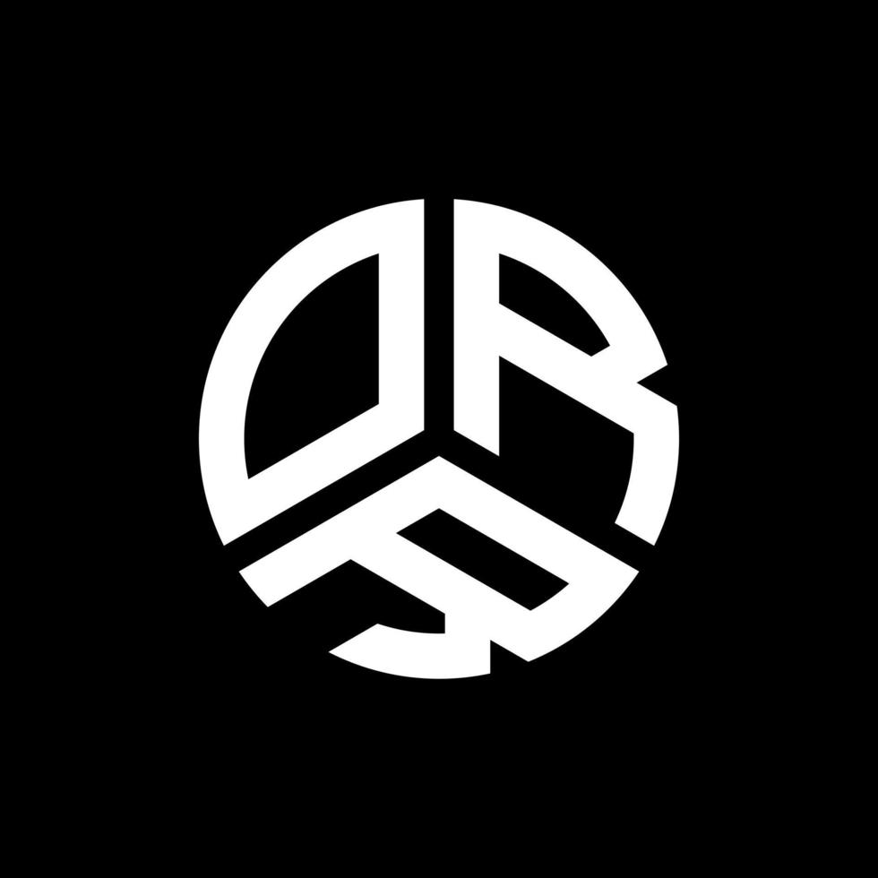 ORR letter logo design on black background. ORR creative initials letter logo concept. ORR letter design. vector