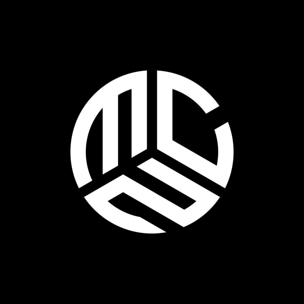 MCN letter logo design on black background. MCN creative initials letter logo concept. MCN letter design. vector