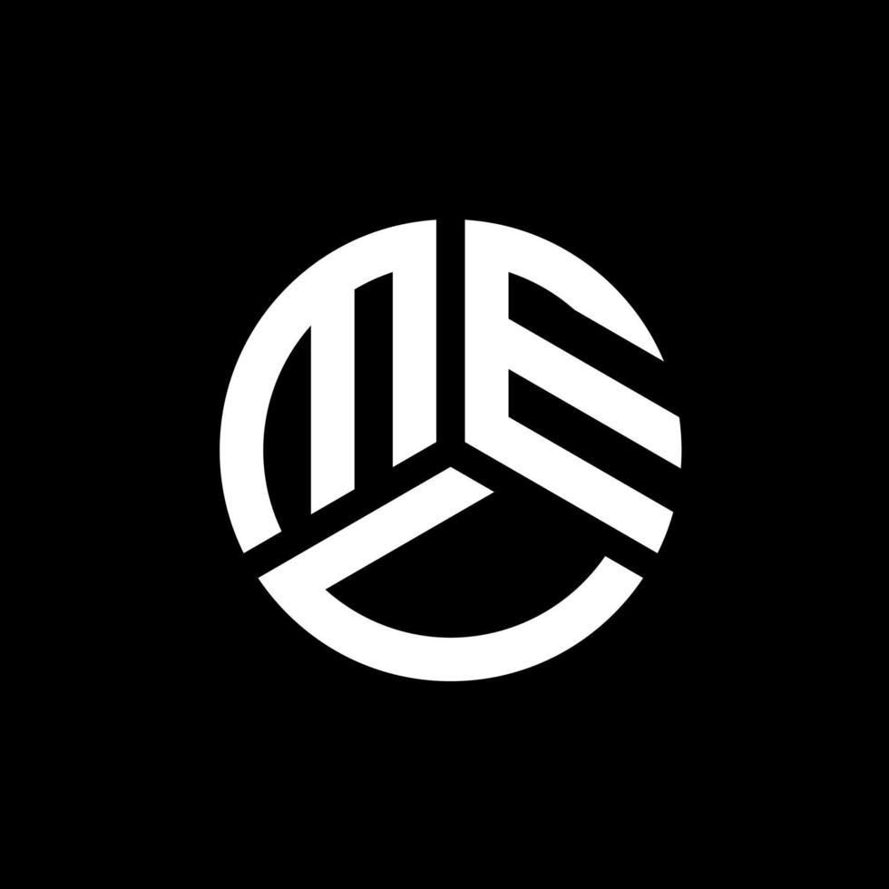 MEU letter logo design on black background. MEU creative initials letter logo concept. MEU letter design. vector