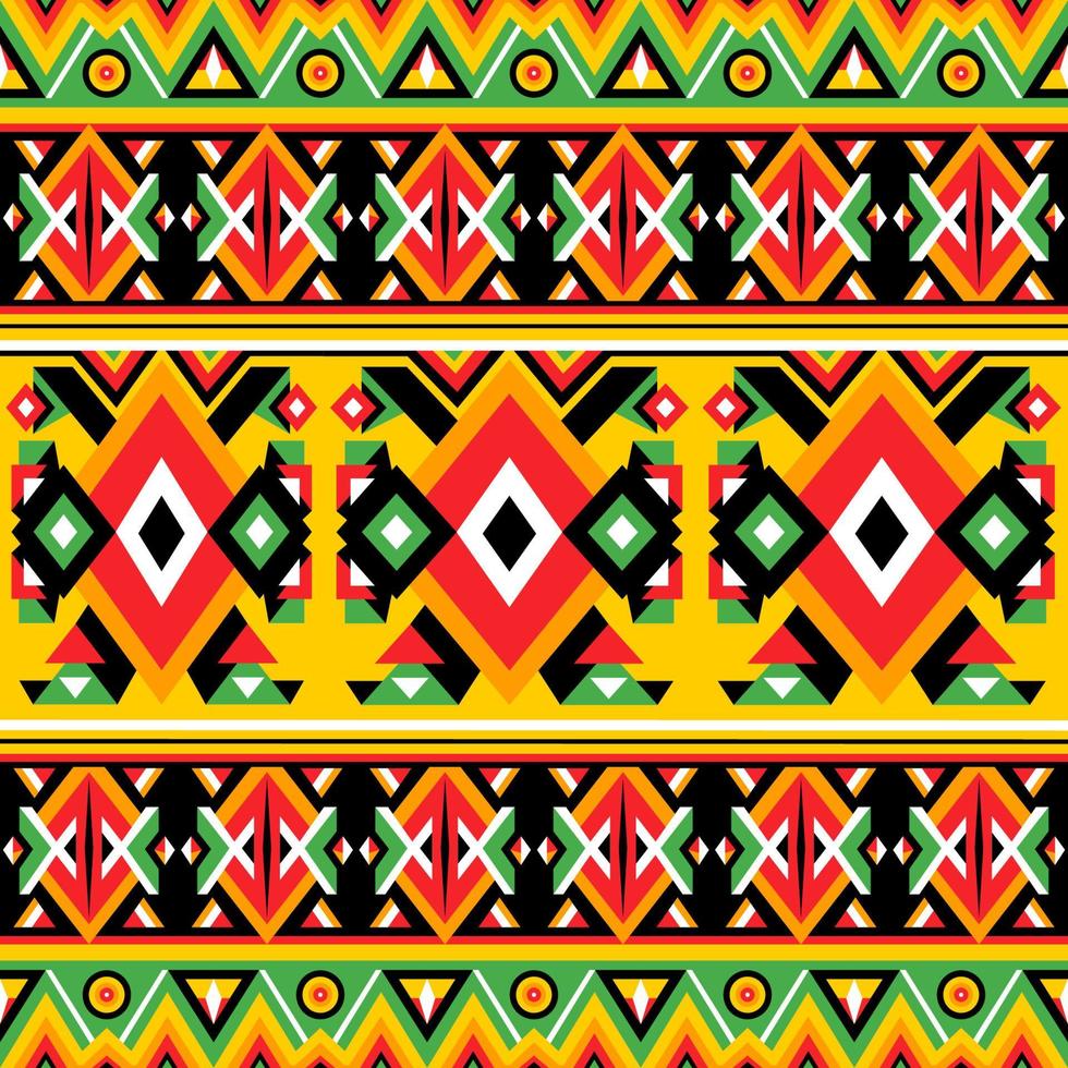 Pan African Color Seamless Pattern vector