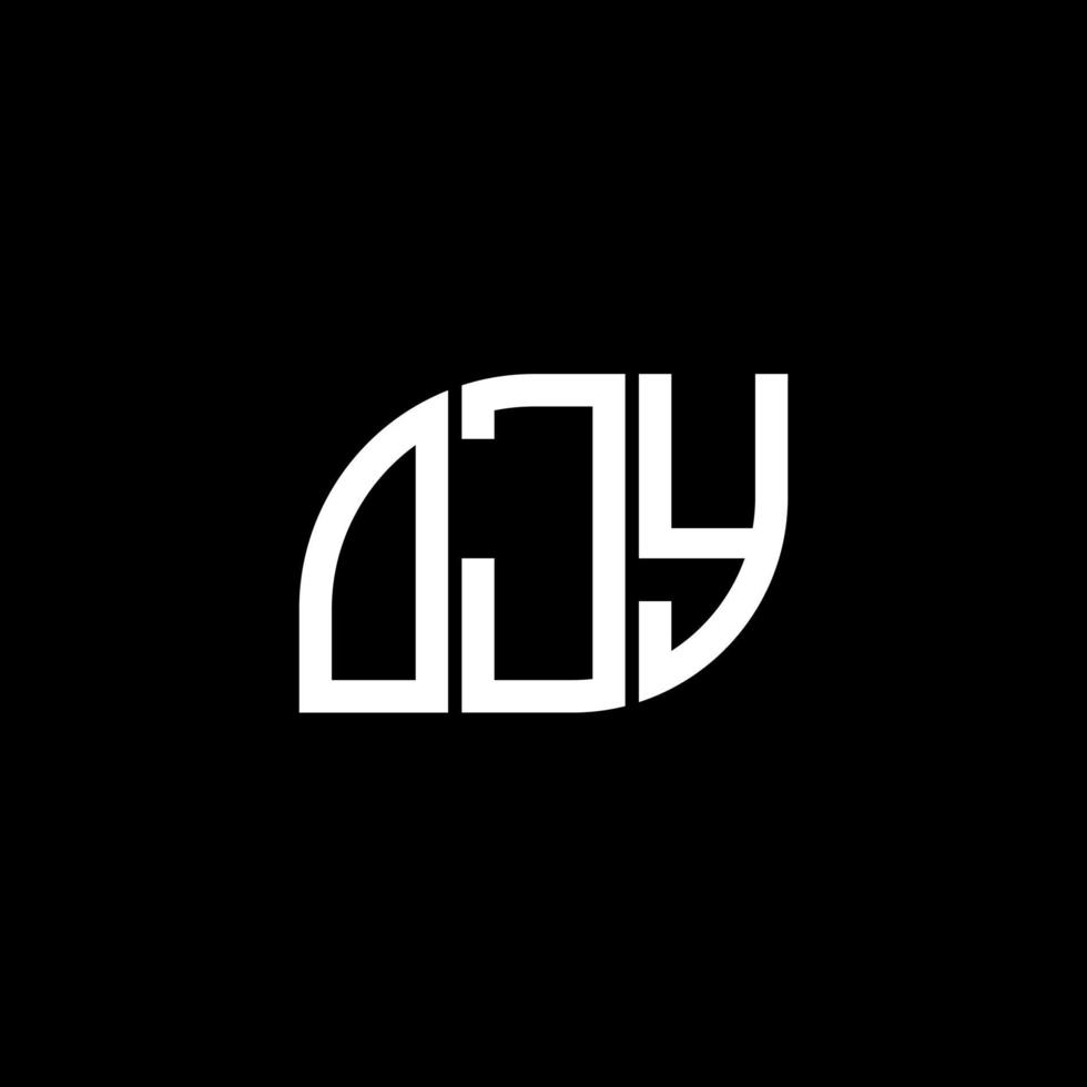 OJY letter design.OJY letter logo design on BLACK background. OJY creative initials letter logo concept. OJY letter design.OJY letter logo design on BLACK background. O vector