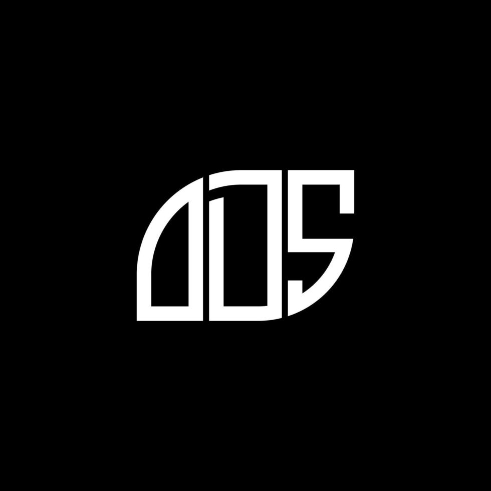ODS letter design.ODS letter logo design on BLACK background. ODS creative initials letter logo concept. ODS letter design.ODS letter logo design on BLACK background. O vector
