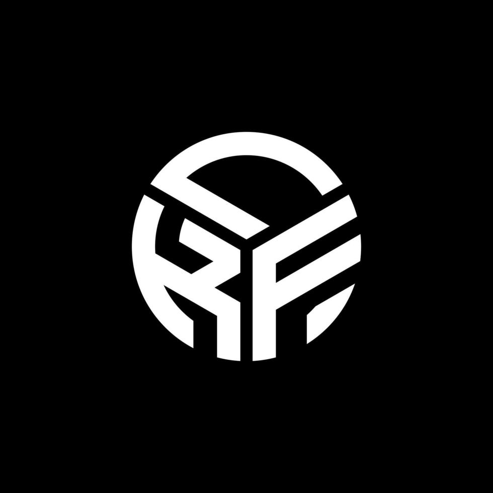 LKF letter logo design on black background. LKF creative initials letter logo concept. LKF letter design. vector