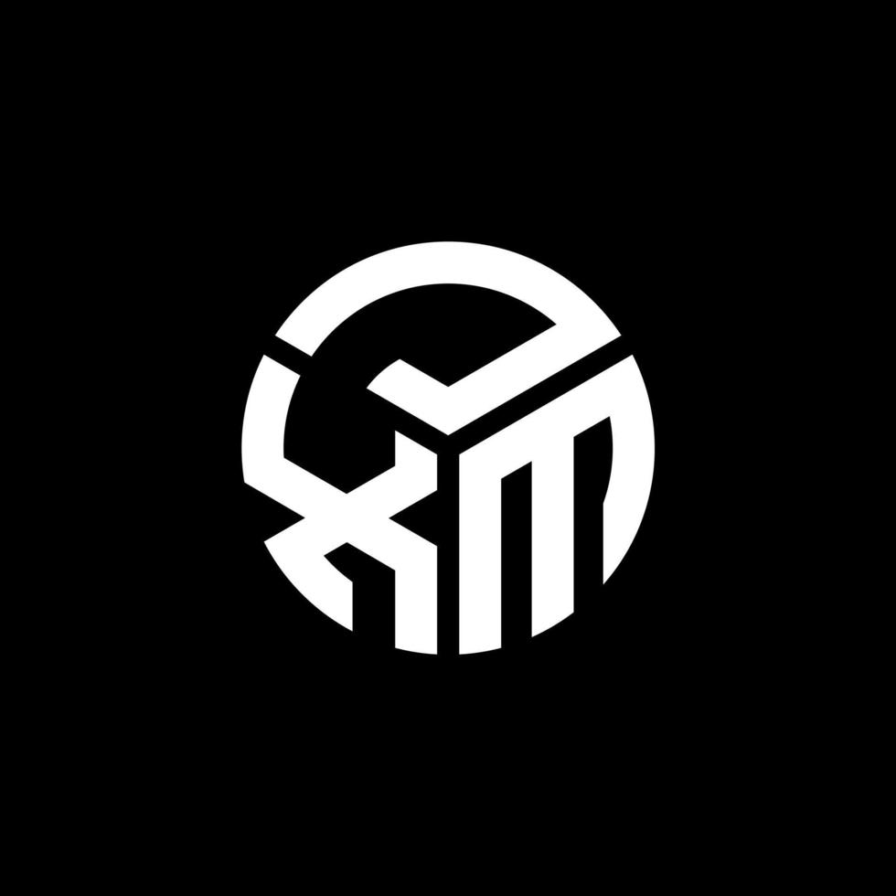 JXM letter logo design on black background. JXM creative initials letter logo concept. JXM letter design. vector