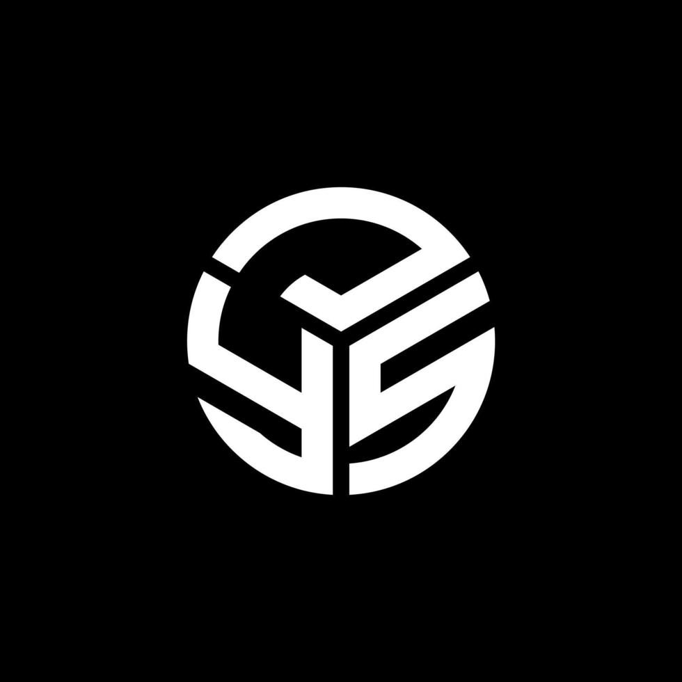 JYS letter logo design on black background. JYS creative initials letter logo concept. JYS letter design. vector