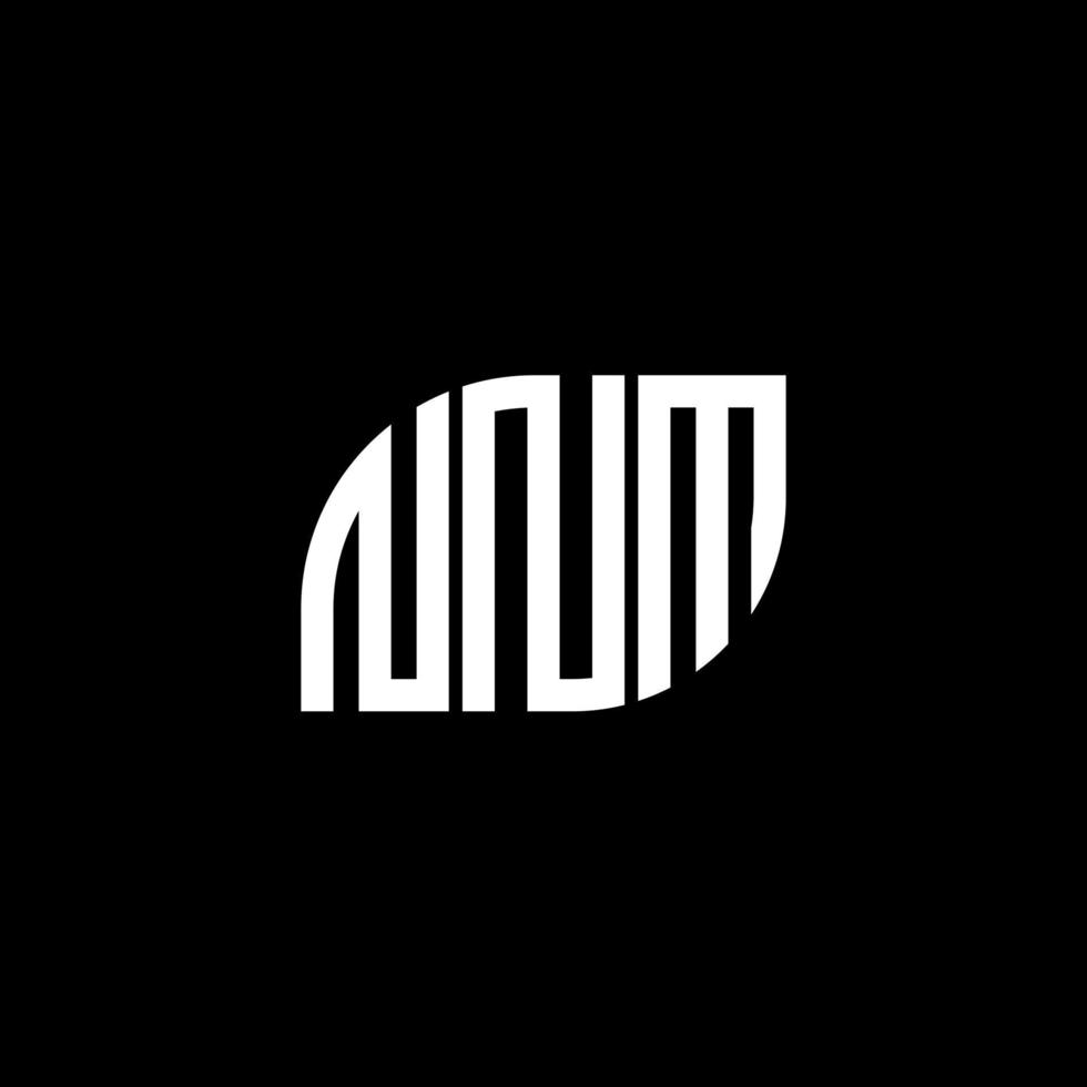 diseño de logotipo de letra nnm sobre fondo negro. nnm concepto de logotipo de letra de iniciales creativas. diseño de letras nnm. vector