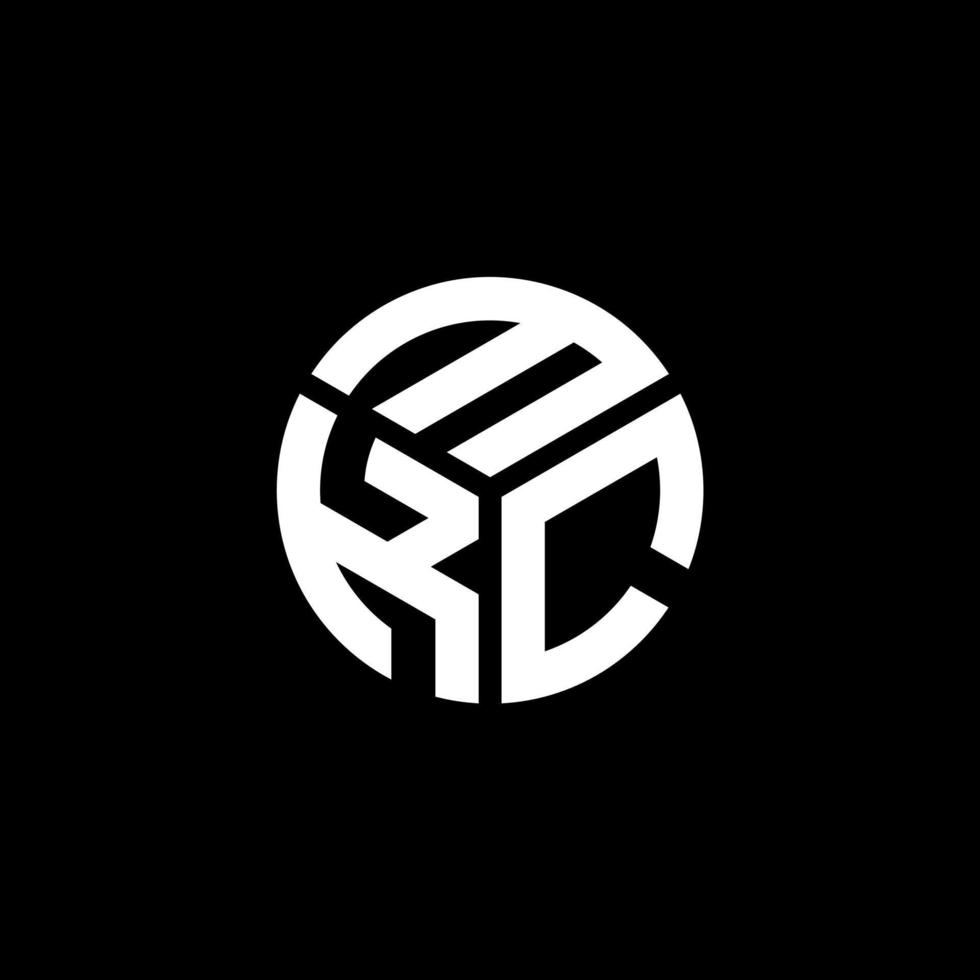 MKC letter logo design on black background. MKC creative initials letter logo concept. MKC letter design. vector