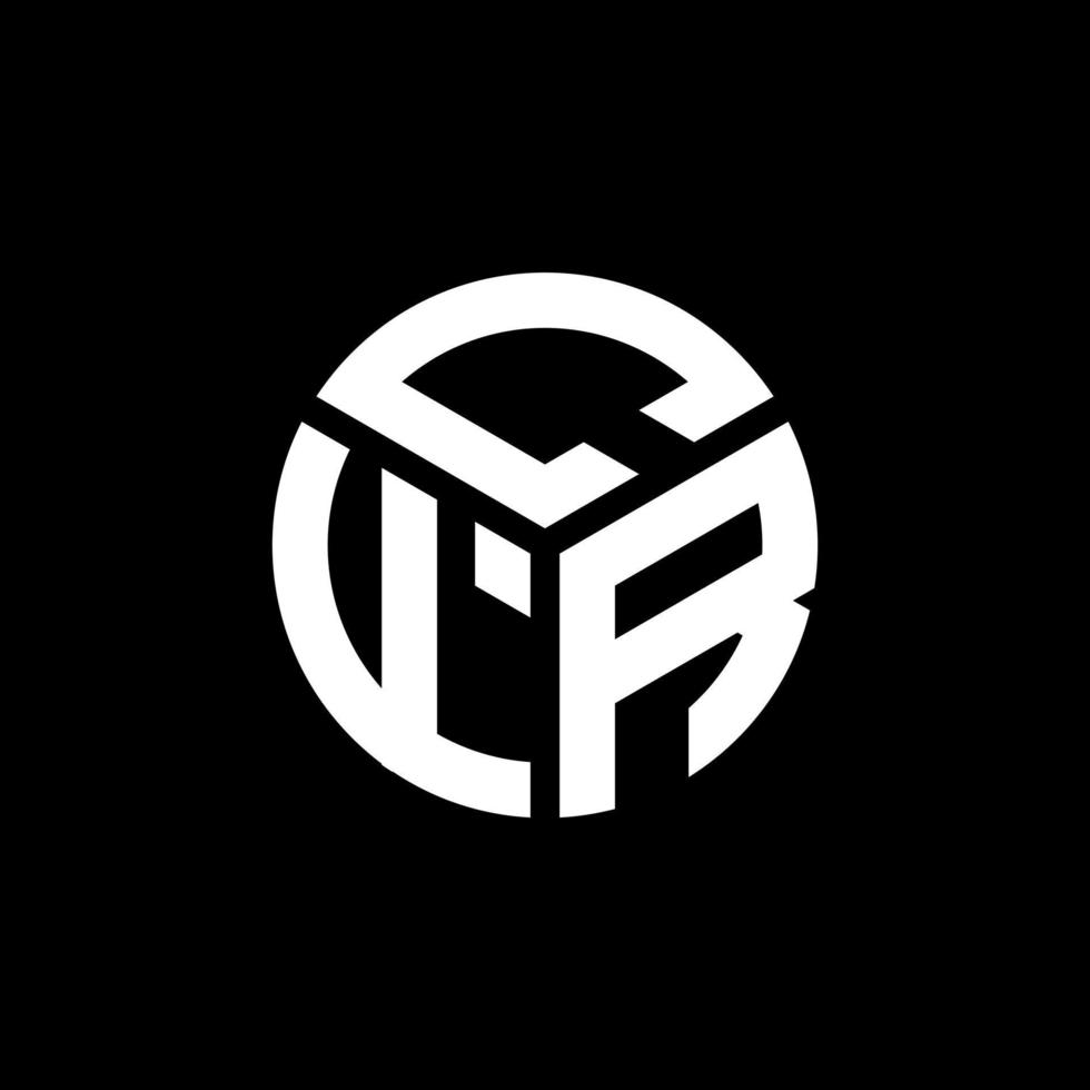 CFR letter logo design on black background. CFR creative initials letter logo concept. CFR letter design. vector