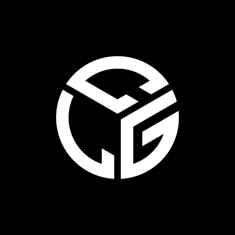 CLG creative initials letter logo concept. CLG letter design.CLG letter logo design on black background. CLG creative initials letter logo concept. CLG letter design. vector