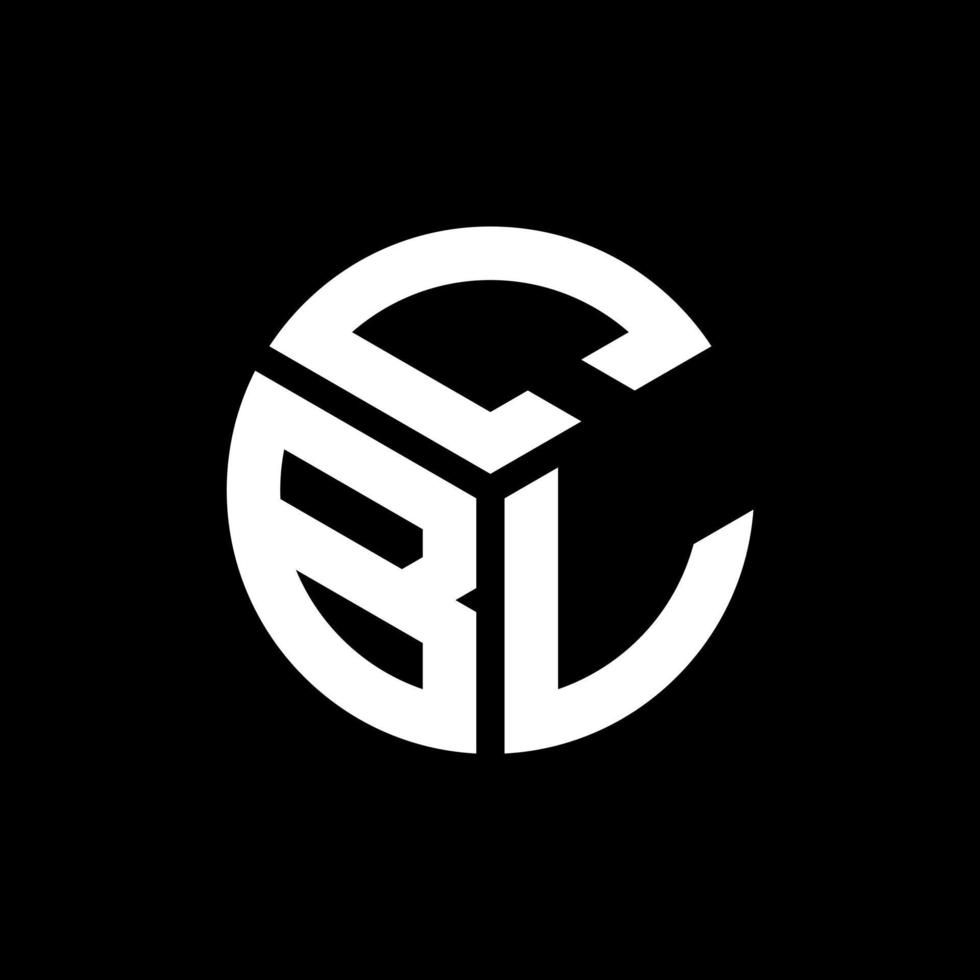 CBL letter logo design on black background. CBL creative initials letter logo concept. CBL letter design. vector
