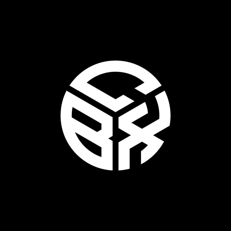 diseño del logotipo de la letra cbx sobre fondo negro. concepto de logotipo de letra de iniciales creativas cbx. diseño de letras cbx. vector