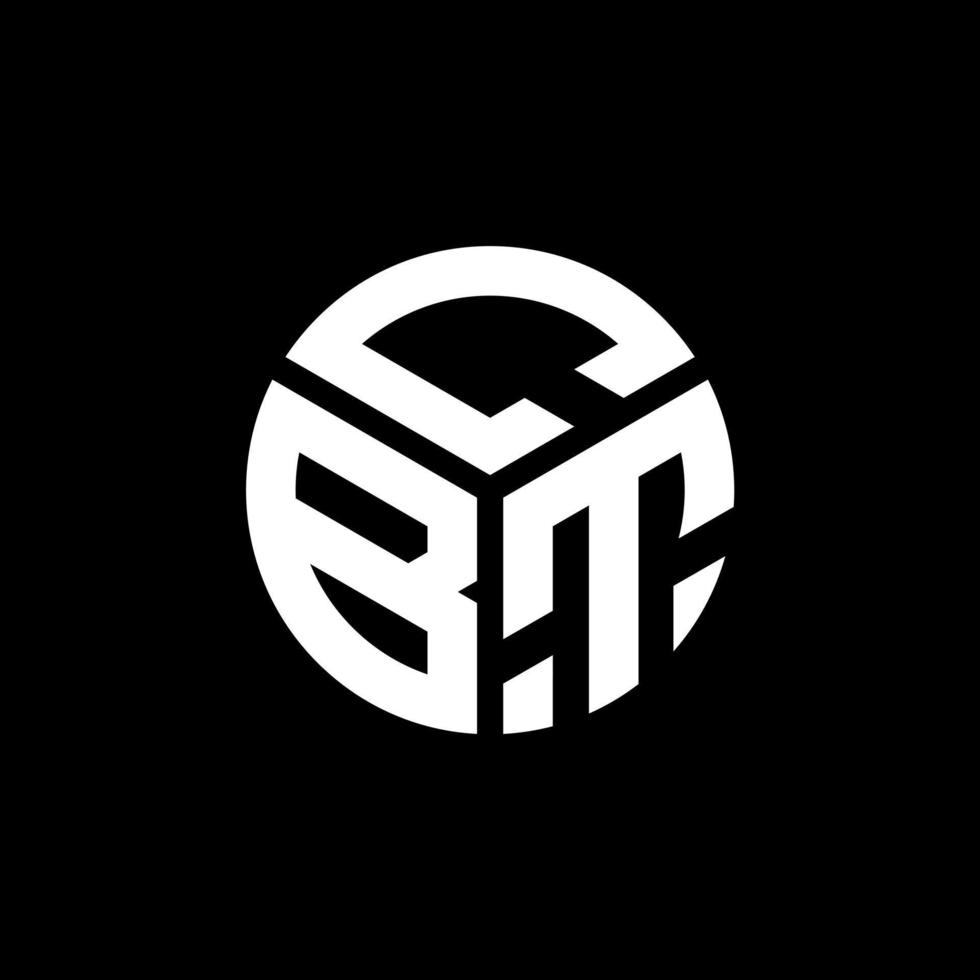 CBT letter logo design on black background. CBT creative initials letter logo concept. CBT letter design. vector
