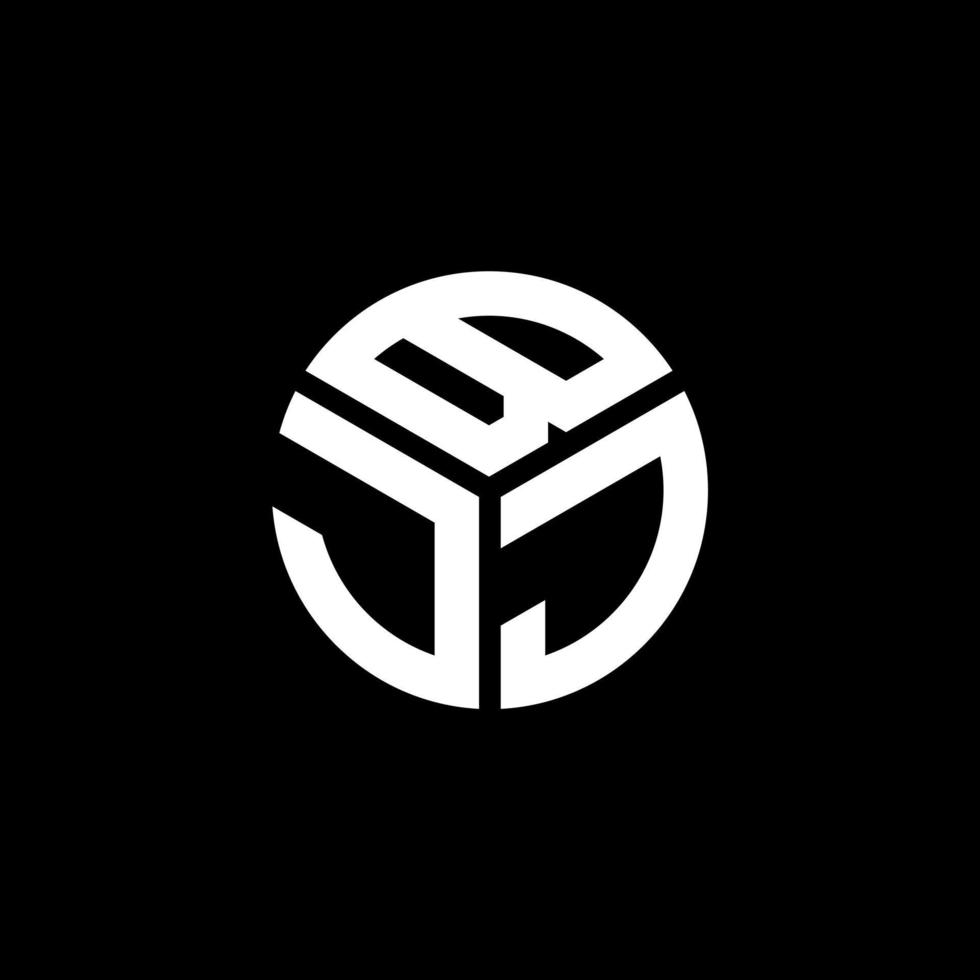 BJJ letter logo design on black background. BJJ creative initials letter logo concept. BJJ letter design. vector