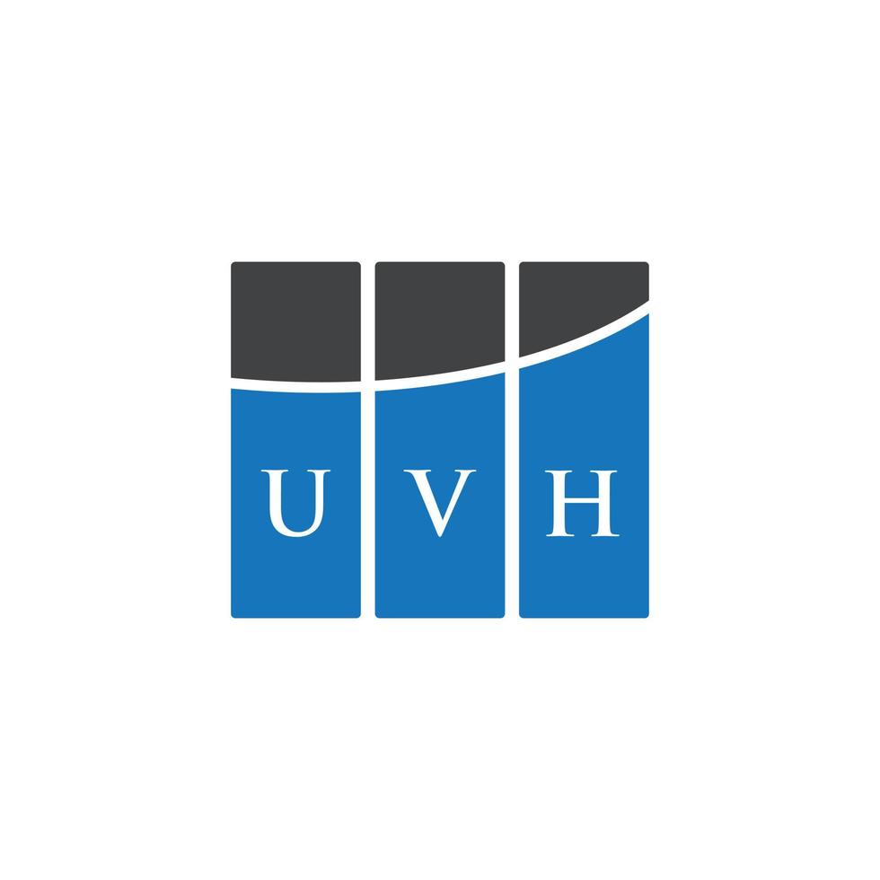 diseño de logotipo de letra uvh sobre fondo blanco. concepto de logotipo de letra de iniciales creativas uvh. diseño de letras uvh. vector