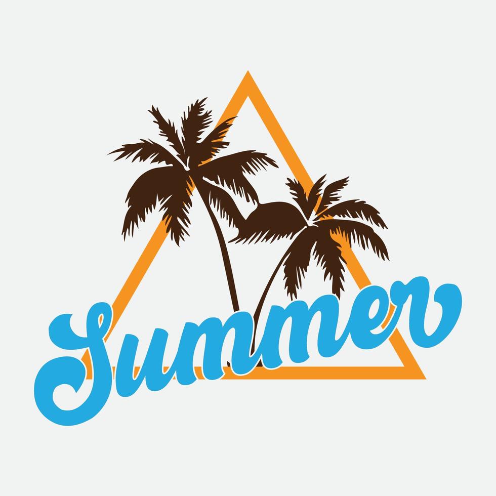 archivo de diseño de camiseta de verano vector