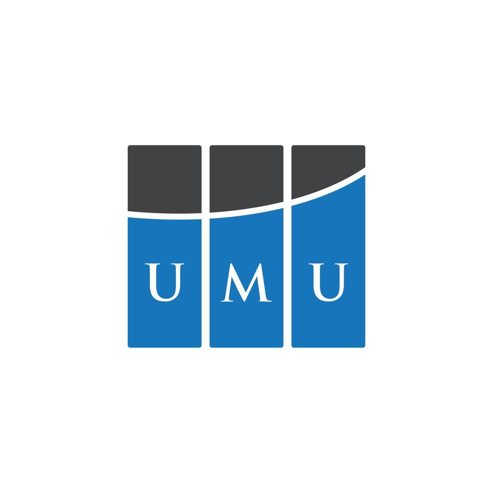 UMU creative initials letter logo concept. UMU letter design.UMU letter logo design on white background. UMU creative initials letter logo concept. UMU letter design. vector