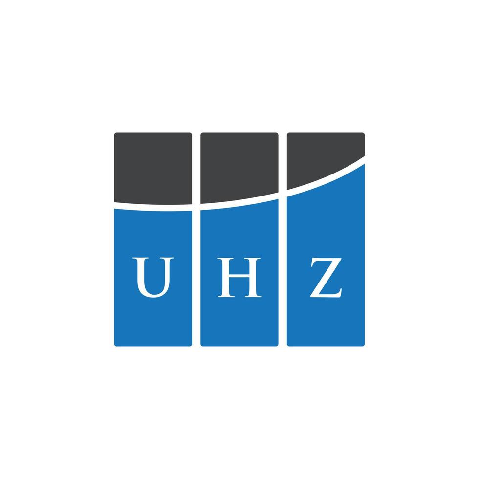 diseño de logotipo de letra uhz sobre fondo blanco. concepto de logotipo de letra de iniciales creativas uhz. diseño de letras uhz. vector