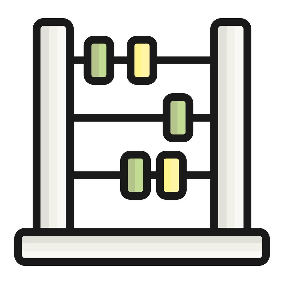 abacus vector icon, school and education icon