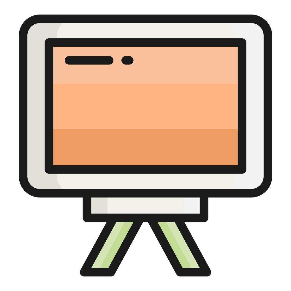 whiteboard vector icon, school and education icon