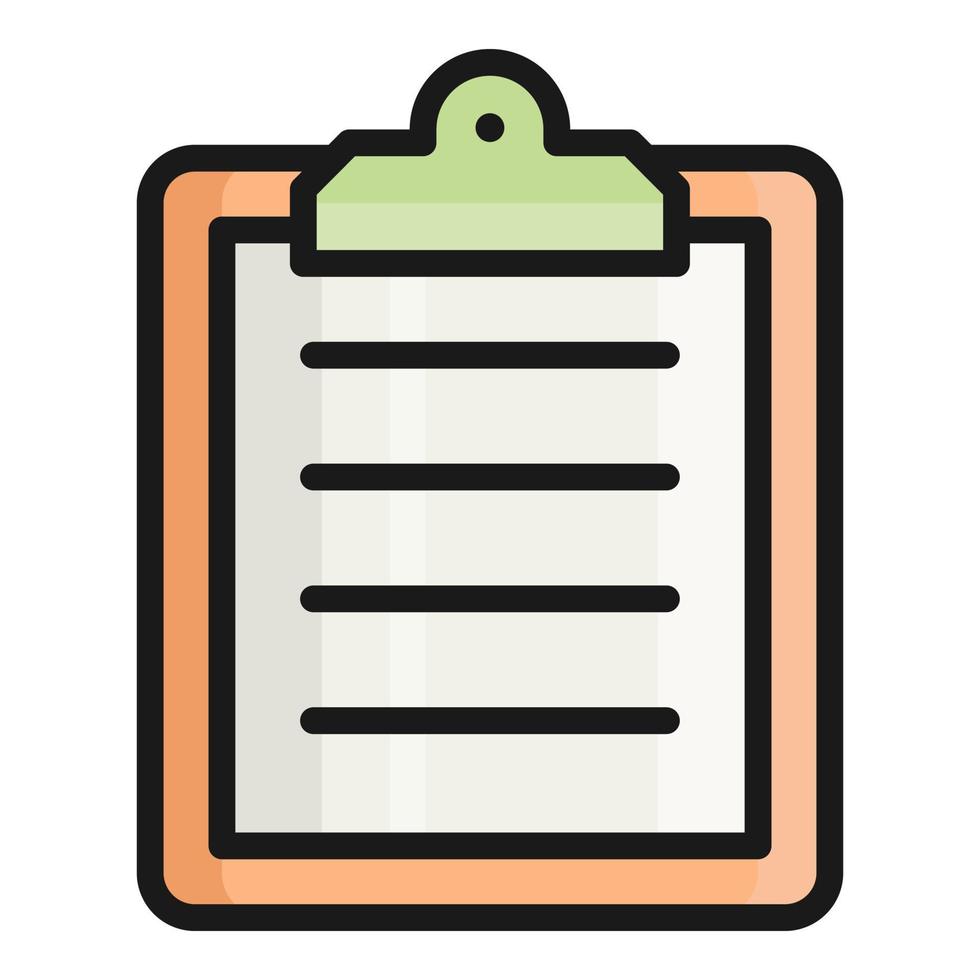 clipboard vector icon, school and education icon